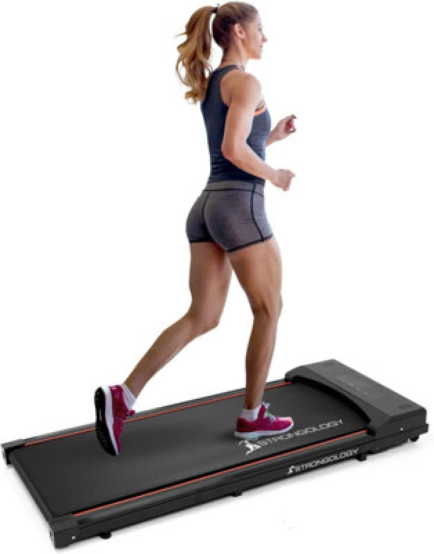 Image of STRONGOLOGY Strongology Home & Office Ultra Quiet 560W Adjustable Speed Slimline EVOLUTION Treadmill with LED Display - Fully Assembled Evolution Trea