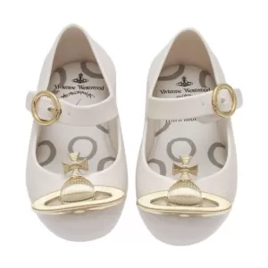 Image of Mini Melissa Toddlers Mini VW Sweet Love Ballet Flats - White Orb - UK 9 Toddler