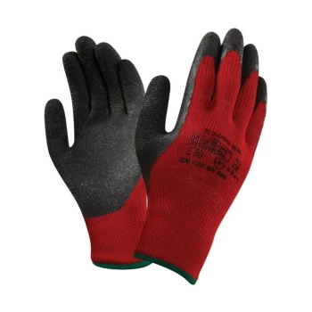 Image of K2000BR Palm-side Coated Red/Black Gloves - Size 9 - Marigold