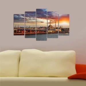 Image of 5M-78 Multicolor Decorative MDF Painting (5 Pieces)