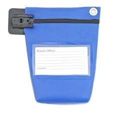 Image of Small Heavy Duty Cash Bag Blue CB0B