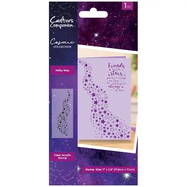 Image of Crafter's Companion Clear Stamp Cosmic Milky Way Background