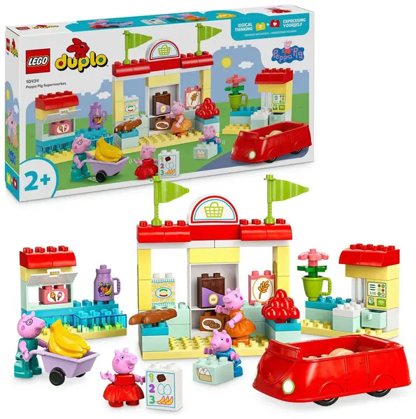 Image of LEGO LEGO DUPLO Peppa Pig Supermarket Toy with Figures 10434