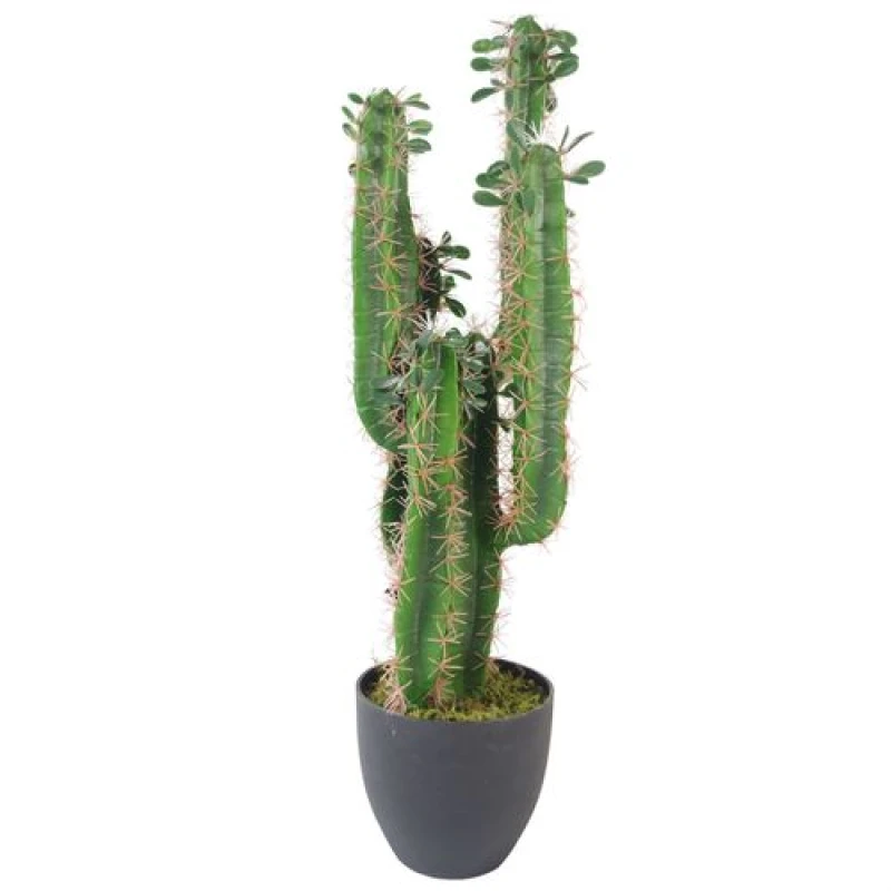 Image of Leaf Design 75cm Premium Artificial Cactus with Pot