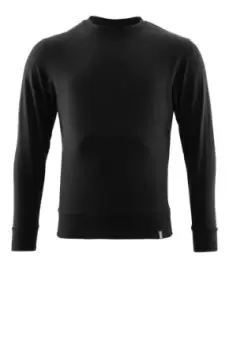 Image of Mascot Workwear Crossover Black Organic Cotton Mens Work Sweatshirt S