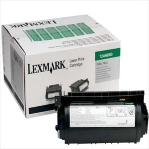 Image of Lexmark 12A6860 Black Laser Toner Ink Cartridge