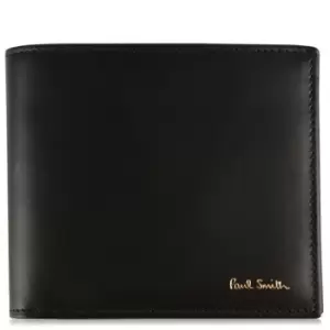 Image of PAUL SMITH Striped Bi-Fold Wallet - Black