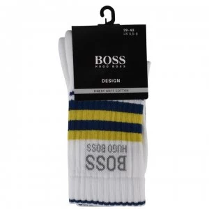 Image of Hugo Boss Ribbed Socks White
