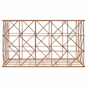 Image of Vertex Rectangular Wire Basket Small, Copper