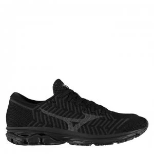 Image of Mizuno Wave Knit R2 Trainers Mens - Black/Grey