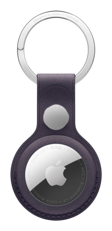 Image of Apple Apple AirTag FineWoven Key Ring - Midnight Purple MGG04ZM/A