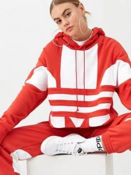 Image of Adidas Originals Large Logo C Hoodie - Red