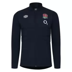 Image of Umbro England Rugby Thermal Jacket 2023 2024 Adults - Blue
