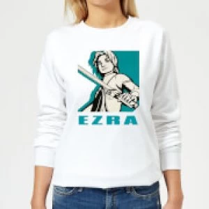 Image of Star Wars Rebels Ezra Womens Sweatshirt - White - L