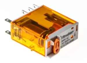 Image of Finder, 230V ac Coil Non-Latching Relay DPDT, 8A Switching Current Plug In, 2 Pole, 46.52.8.230.0040