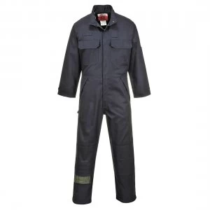 Image of Biz Flame Mens Multi-Norm Flame Resistant Coverall Navy L