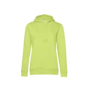 Image of B&C Womens/Ladies Organic Hoodie (XL) (Lime Green)