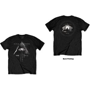 Image of Alice In Chains - Fog Mountain Unisex Medium T-Shirt - Black