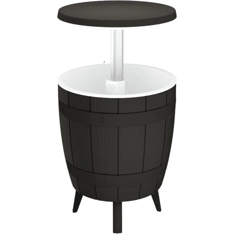 Image of VIDAXL 3-in-1 Ice Cooler Table Black Polypropylene Vidaxl 8720845789541