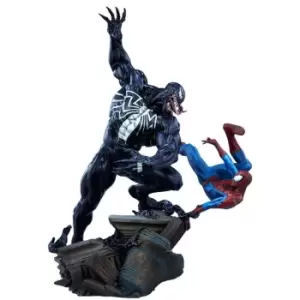 Image of Sideshow Collectibles Marvel Maquette Spider-Man vs Venom 56 cm