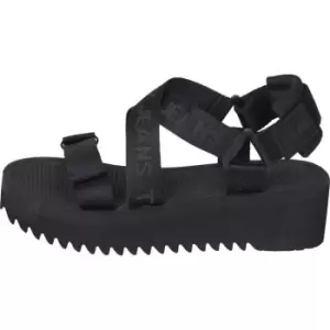 Image of Tommy Jeans Flatform Eva Tommy Jeans Sandal - Black