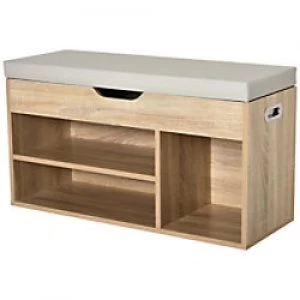 Image of HOMCOM Shoe Rack Teal 930 mm x 190 mm x 390 mm