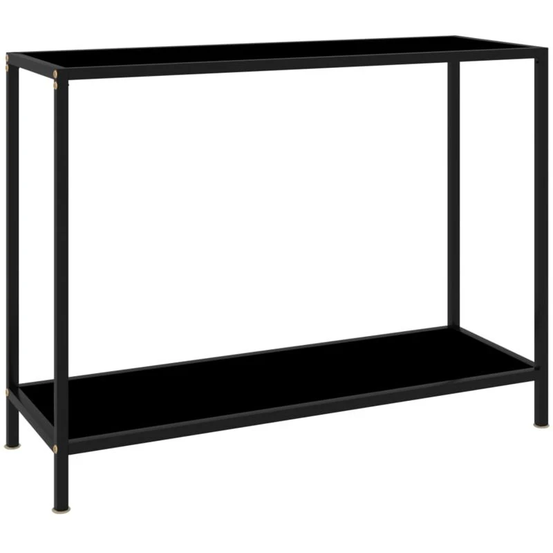Image of VIDAXL Console Table Black 100x35x75cm Tempered Glass Vidaxl 8720286057643