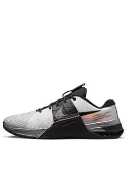 Image of Nike Metcon 8 Premium Trainers - Grey/Black, Grey/Black, Size 8, Women