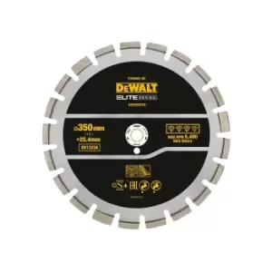 Image of DT20467-QZ Elite Series Asphalt Diamond Segmented Wheel 350 x 25.4mm - Dewalt