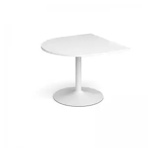 Image of Trumpet base radial extension table 1000mm x 1000mm - white base and