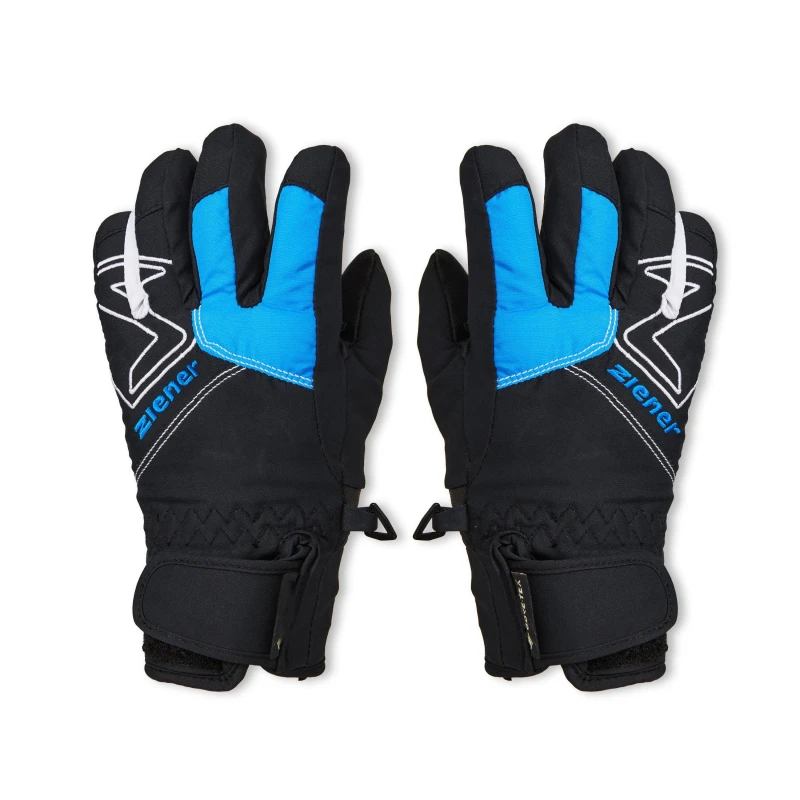 Image of Ziener 1562 GTX Ski Gloves Juniors - Blue Blue XL Boys