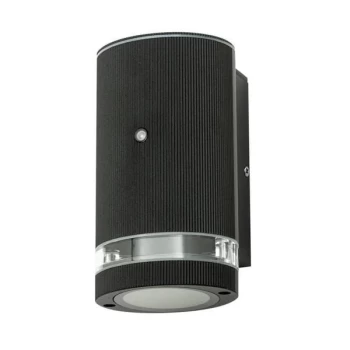 Image of Forum Lighting 35W Zinc Helix 1 GU10 LED Wall Light Black - ZN-35686-BLK