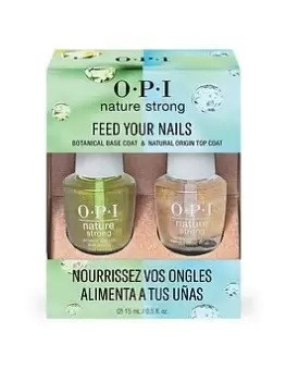 Image of Opi Nature Strong Natural Vegan Nail Polish, Base & Top Duo Pack