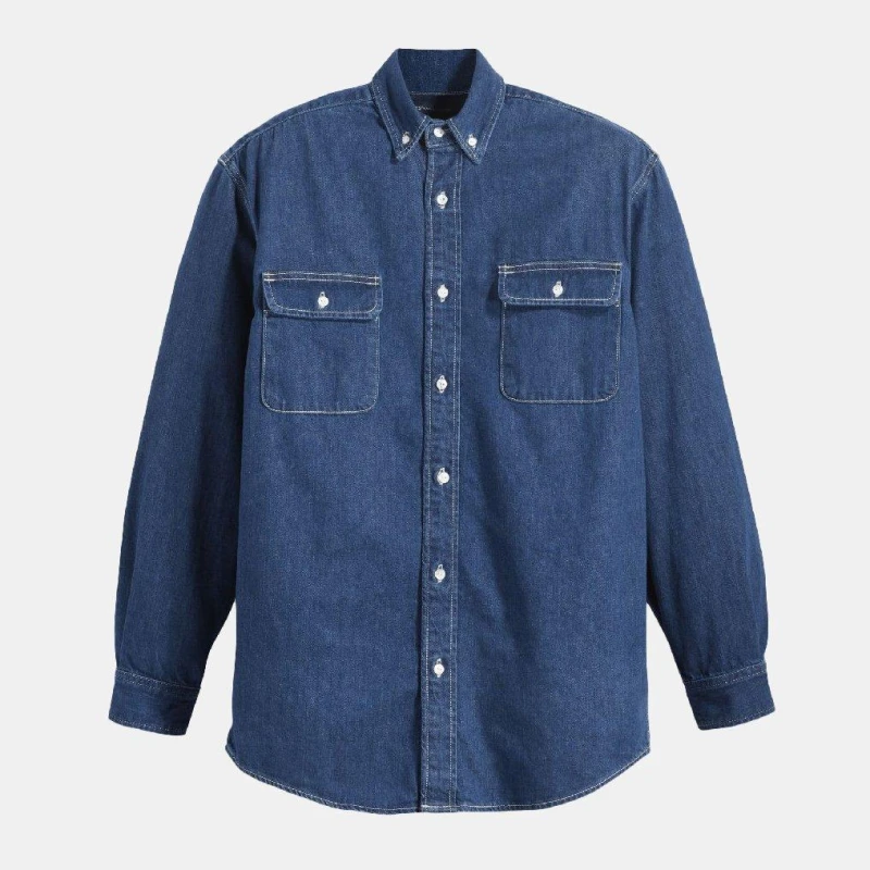 Image of Levis Mens Lmc Classic Denim Overshirt Lombard Indigo male S
