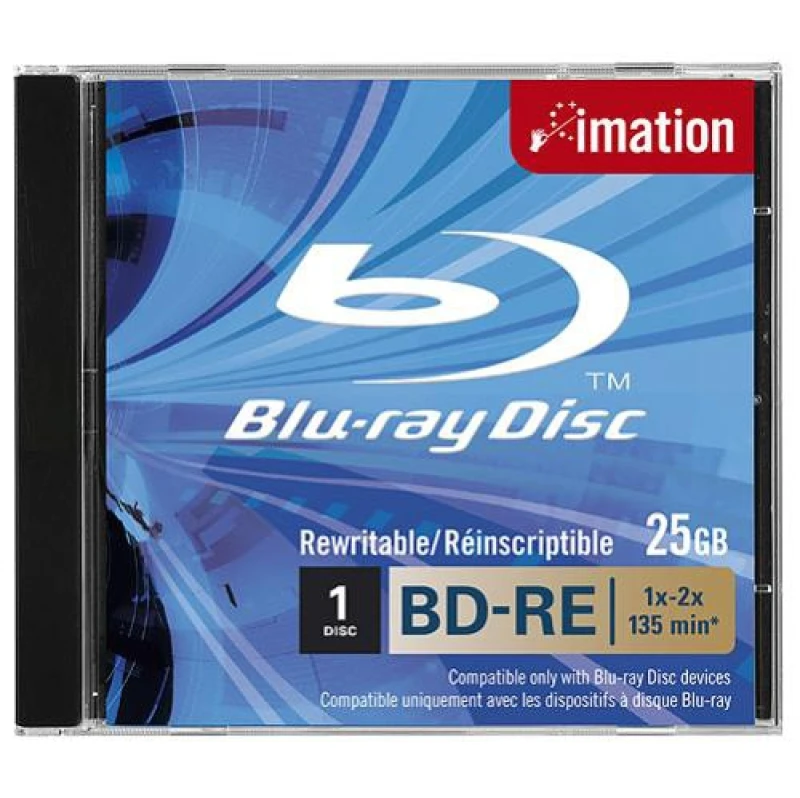 Image of Imation BD-RE SL. 1x-2x. 25GB. Jewelcase
