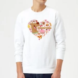 Image of Scooby Doo Snacks Are My Valentine Sweatshirt - White - M
