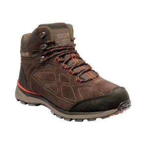 Image of Regatta Samaris Suede Waterproof Walking Boots - Peat/BrtSalm