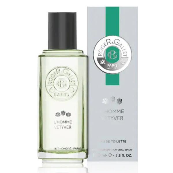 Image of Roger & Gallet LHomme Vetyver Eau de Toilette For Him 100ml