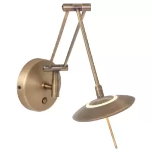 Image of Zodiac Wall Light Bronze Brushed, Plastic Matt