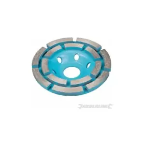 Image of Diamond Grinding Wheel 100 x 22.23mm Double Row 656592 - Silverline