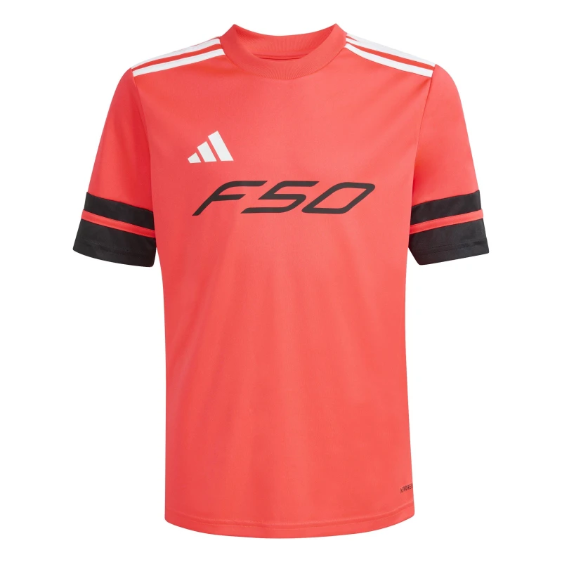 Image of Adidas F50 Jersey Kids Red/Black unisex 7-8 Years