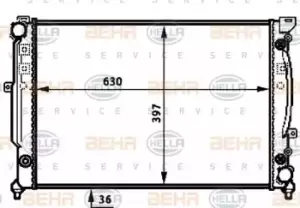 Image of x1 Behr Heat Exchanger 8MK376720-601 with Screw Genuine replacement Made in CN