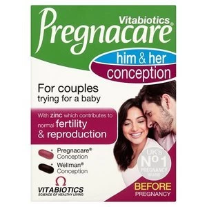 Image of Vitabiotics Pregnacare His/Hers Conception Tablets 60s
