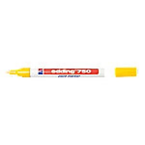 Image of edding 750 Paint Marker Bullet 2mm Yellow 10 Pieces