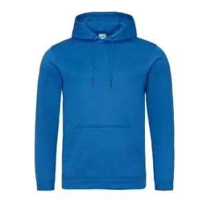 Image of AWDis Adults Unisex Polyester Sports Hoodie (M) (Royal Blue)