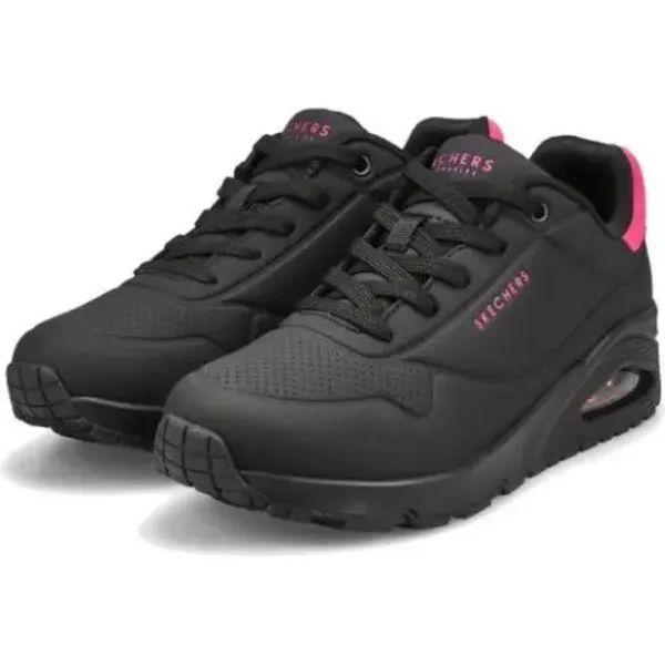 Image of Skechers Womens Uno Pop Back Trainers - UK 7 Black female PS4075BKH7