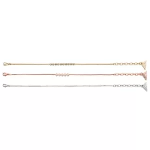 Image of Ladies Fiorelli Multi colour gold Set of 3 Dainty Bracelets