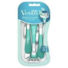 Image of Venus Extra Smooth Sensitive Disposable Razors - 3 Pack