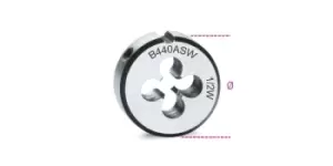 Image of Beta Tools 440ASW Chrome-Steel Round Whitworth Thread Die BSW 1" x 8