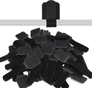 Image of LTC Pro Wall Cable Management Clips Self-Adhesive (white)